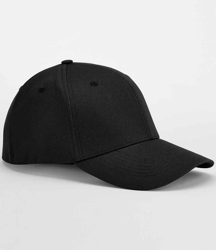 [BB803 BLK S/M] Beechfield EarthAware® Organic Cotton Stretch-Fit Cap (Black, S/M)