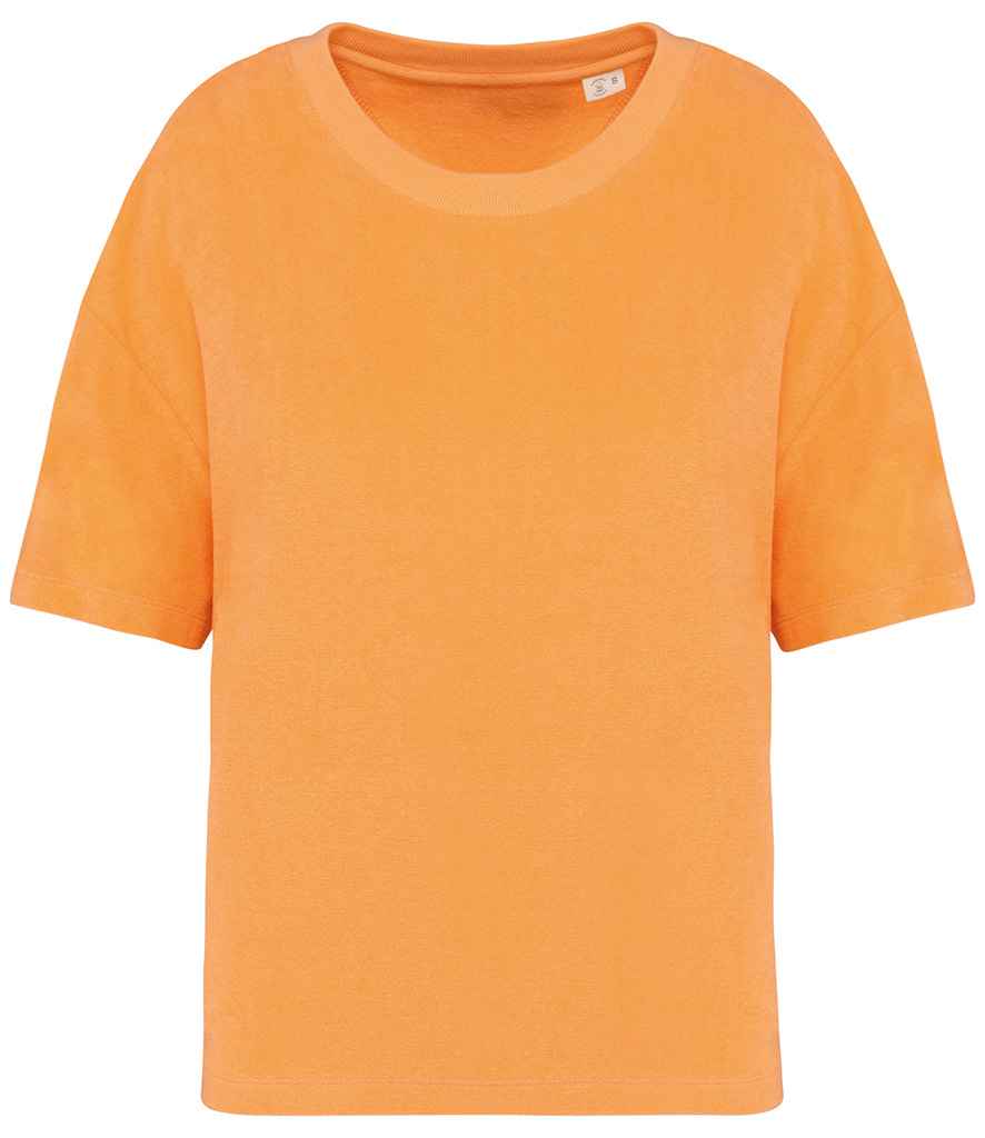[NS328 APR XS] Native Spirit Ladies Terry Towel T-Shirt (Apricot, XS)