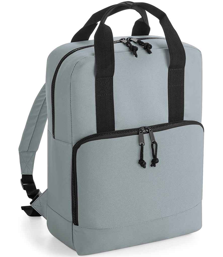 [BG287 PGE ONE] BagBase Recycled Twin Handle Cooler Backpack (Pure Grey)