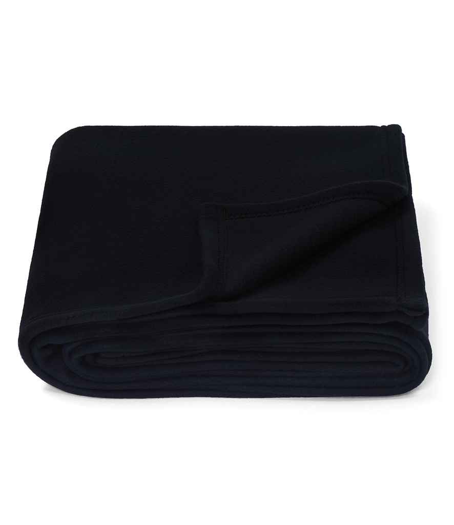 [BH002 BLK ONE] Brand Lab Large Polar Fleece Blanket (Black)