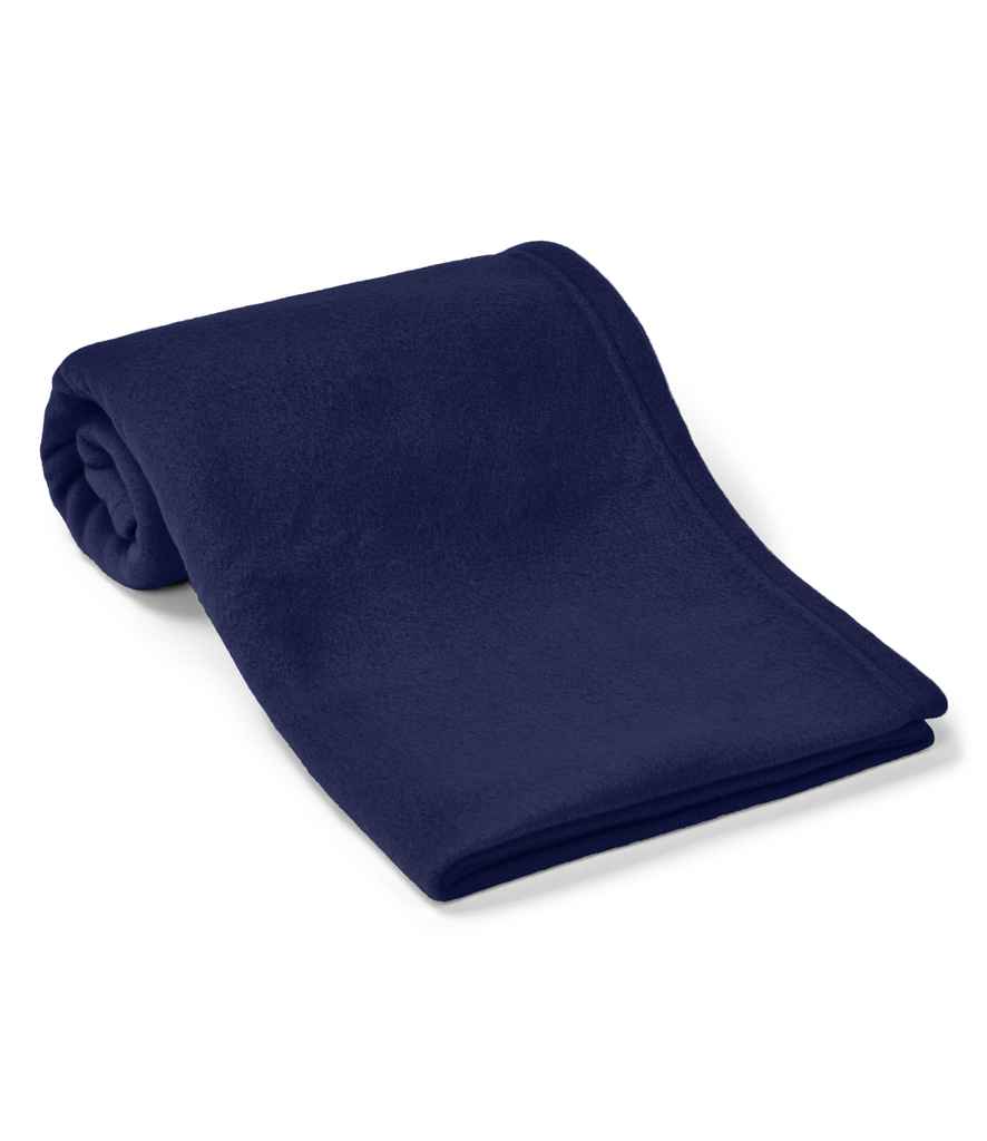[BH022 NAV M] Brand Lab Pet Polar Fleece Blanket (Navy, M)
