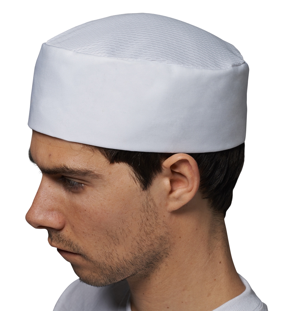 Le Chef Skull Cap White (L (24"))