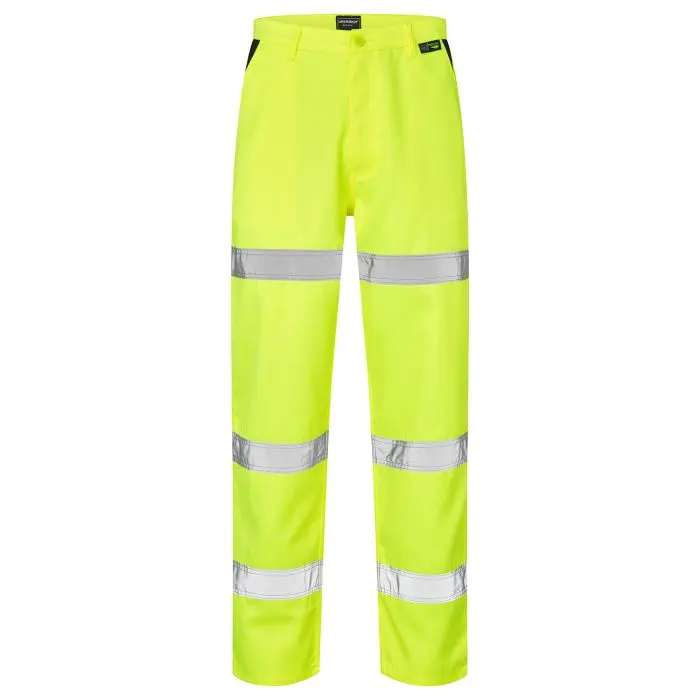 Hi-Vis Polycotton Trousers, Yellow