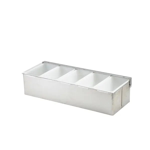 GenWare 5 Part Stainless Steel Condiment Holder