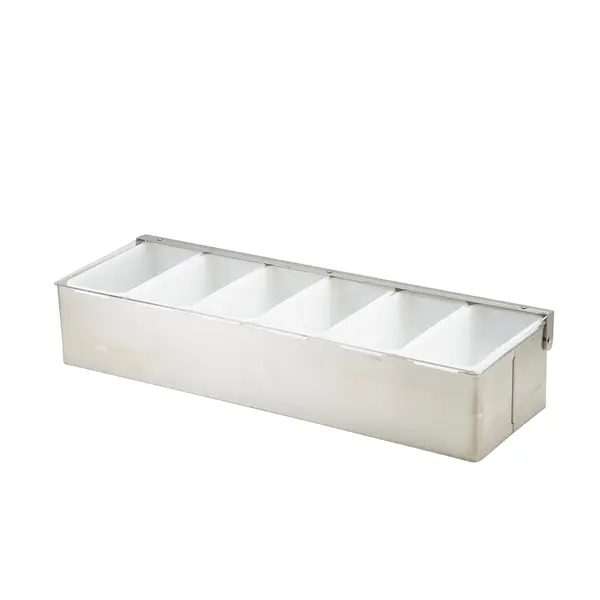 GenWare 6 Part Stainless Steel Condiment Holder