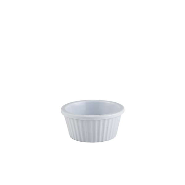 GenWare Melamine White Fluted Ramekin 28ml/ 1oz (Pack of 24)