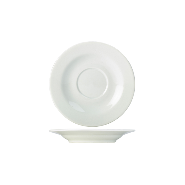 [BC-N130715] Genware Porcelain Saucer 16cm/ 6.25" (Pack of 6)