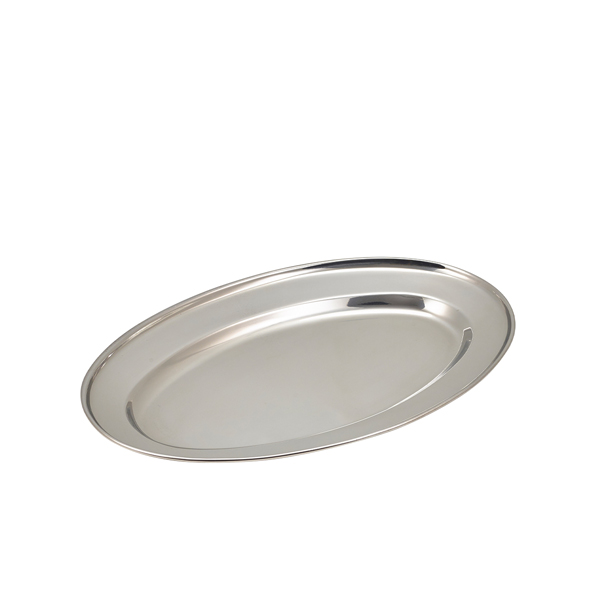 [BC-N1464] GenWare Stainless Steel Oval Flat 35cm/ 14"