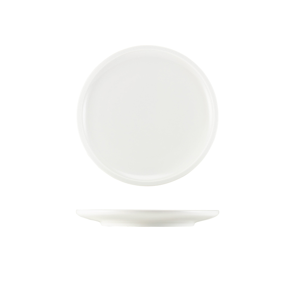 GenWare Porcelain Flat Rim Plate 20cm/ 8" (Pack of 6)
