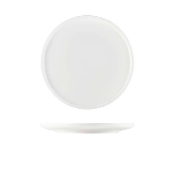 [BC-N161323] GenWare Porcelain Flat Rim Plate 23cm/ 9" (Pack of 6)