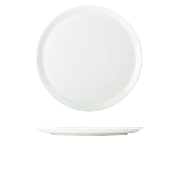 [BC-N162928] Genware Porcelain Pizza Plate 28cm/ 11" (Pack of 6)