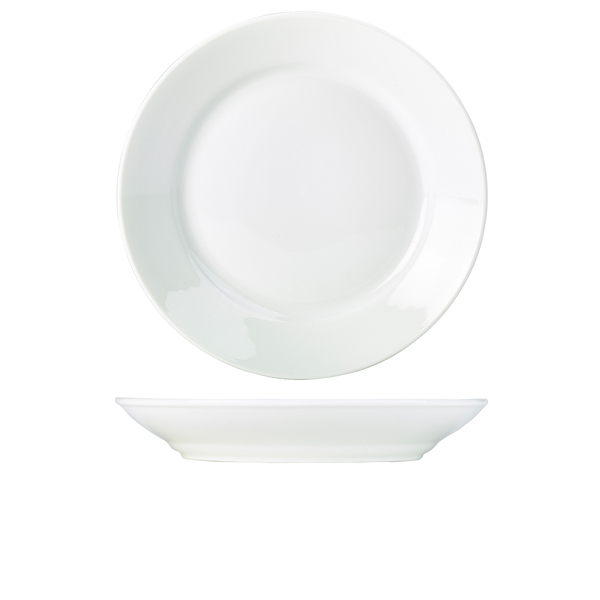 Genware Porcelain Deep Winged Plate 30cm/ 12" (Pack of 6)