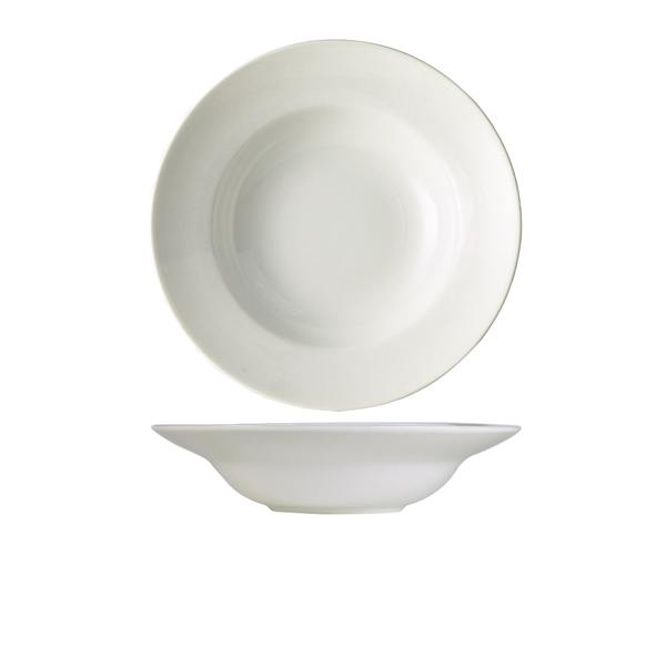 [BC-N170625] Genware Porcelain Pasta Dish 25cm/ 9.75" (Pack of 6)