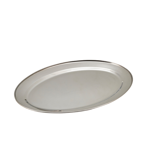 [BC-N1764] GenWare Stainless Steel Oval Flat 50cm/ 20"