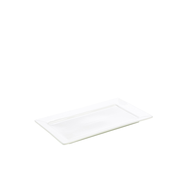 Genware Porcelain Rectangular Plate 30.5 x 18.5cm/ 12 x 7.25" (Pack of 6)