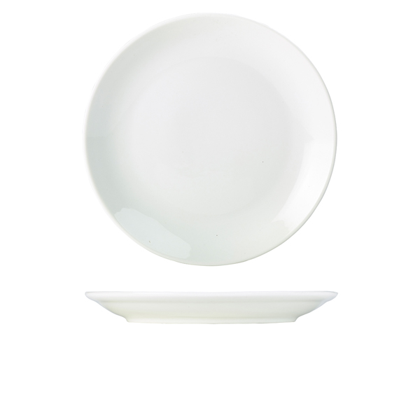 Genware Porcelain Coupe Plate 28cm/ 11" (Pack of 6)
