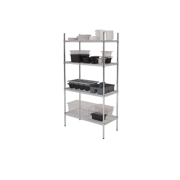 [BC-N222-1000] GenWare 4 Tier Wire Racking 91 x 45 x 183cm