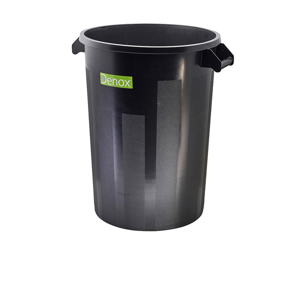 Black Dust Bin 100L
