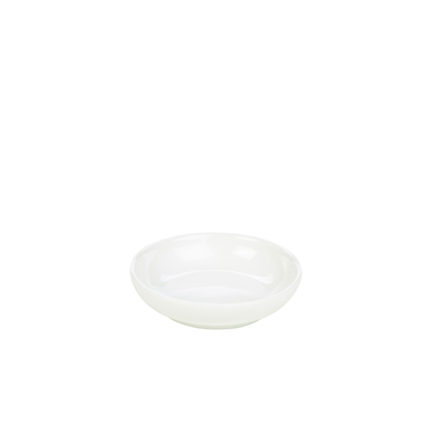 [BC-N302110] Genware Porcelain Butter Tray 10cm/ 4" (Pack of 12)