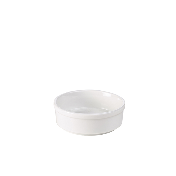 [BC-N305611] Genware Porcelain Round Dish 10cm/ 4" (Pack of 6)