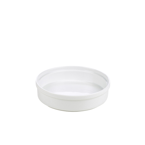 [BC-N305613] Genware Porcelain Round Dish 13cm/ 5" (Pack of 12)