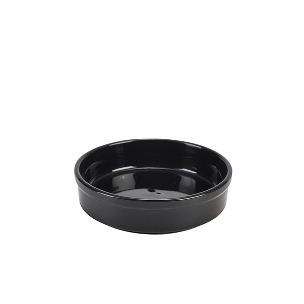 [BC-N305613BK] Genware Porcelain Black Round Dish 13cm/ 5" (Pack of 6)