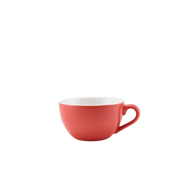GenWare Porcelain Coral Bowl Shaped Cup 17.5cl/ 6oz (Pack of 6)