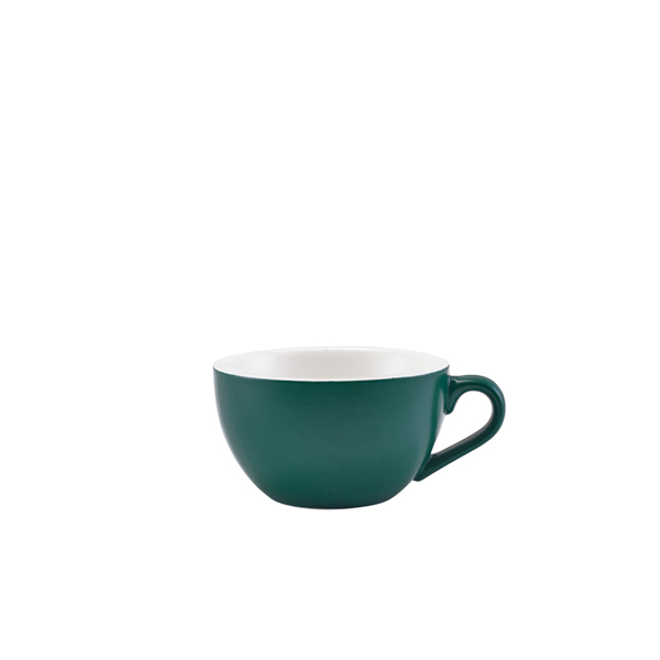 GenWare Porcelain Matt Teal Bowl Shaped Cup 17.5cl/ 6oz (Pack of 6)