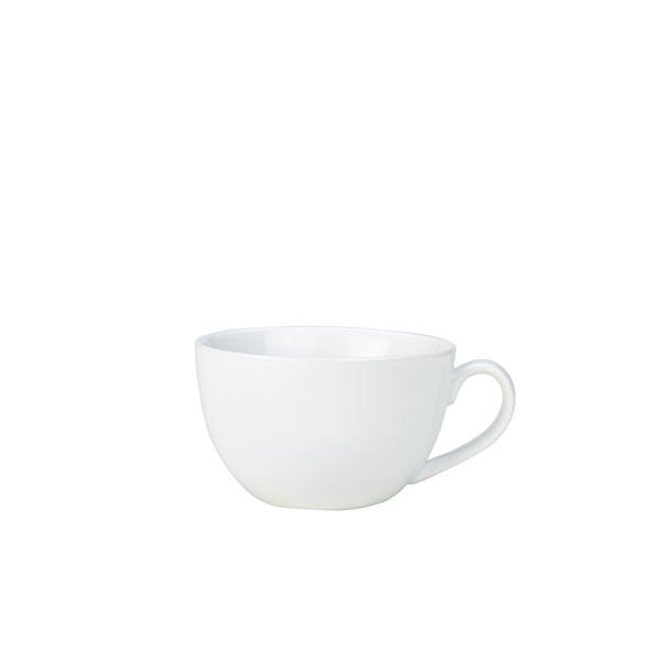 [BC-N322123] Genware Porcelain Bowl Shaped Cup 23cl/ 8oz (Pack of 6)