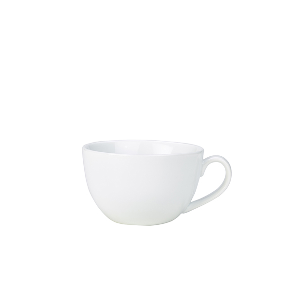 [BC-N322125] Genware Porcelain Bowl Shaped Cup 25cl/ 8.75oz (Pack of 6)