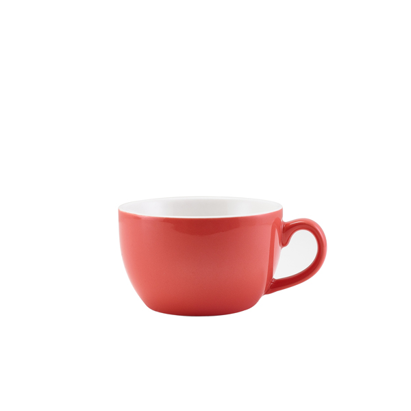 GenWare Porcelain Coral Bowl Shaped Cup 25cl/ 8.75oz (Pack of 6)