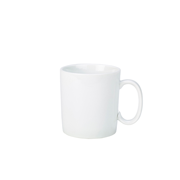 Genware Porcelain Straight Sided Mug 28cl/ 10oz (Pack of 6)