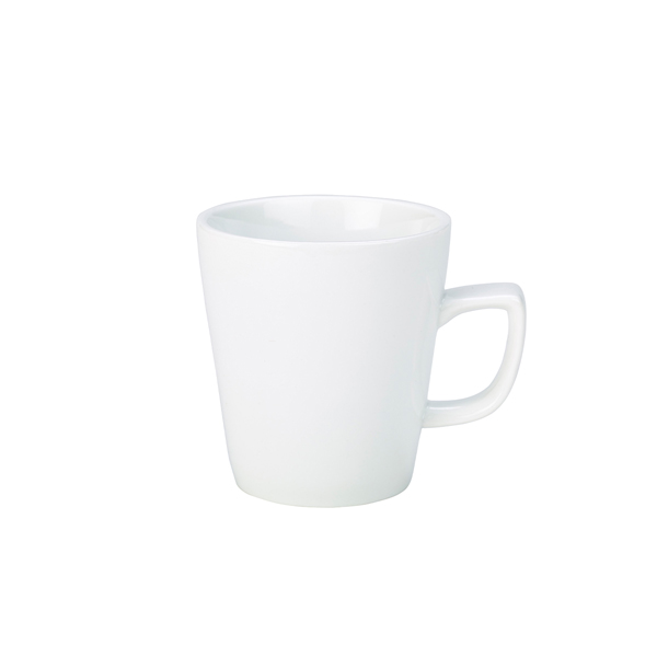 Genware Porcelain Compact Latte Mug 28.4cl/ 10oz (Pack of 6)