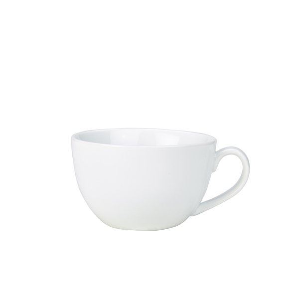 Genware Porcelain Bowl Shaped Cup 34cl/ 12oz (Pack of 6)