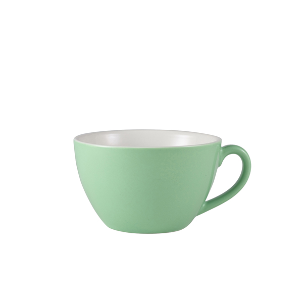 [BC-N322134GR] Genware Porcelain Green Bowl Shaped Cup 34cl/ 12oz (Pack of 6)