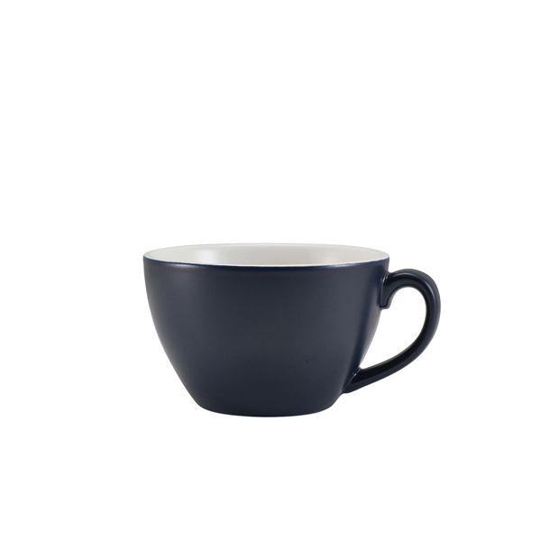 [BC-N322134MBL] GenWare Porcelain Matt Blue Bowl Shaped Cup 34cl/ 12oz (Pack of 6)