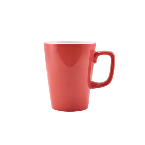[BC-N322135CRL] GenWare Porcelain Coral Latte Mug 34cl/ 12oz (Pack of 6)