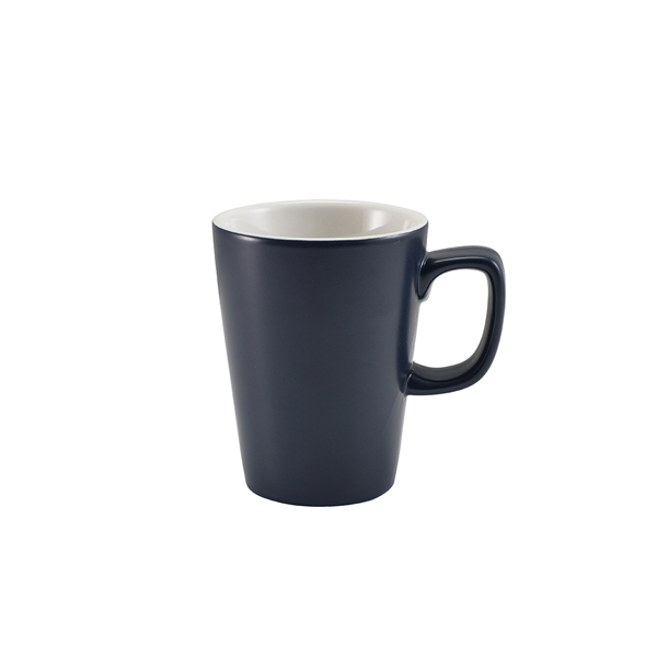[BC-N322135MBL] GenWare Porcelain Matt Blue Latte Mug 34cl/ 12oz (Pack of 6)