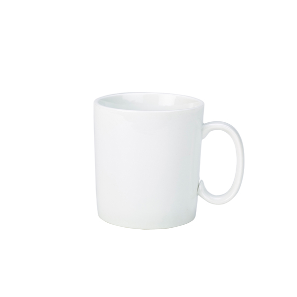 Genware Porcelain Straight Sided Mug 34cl/ 12oz (Pack of 6)