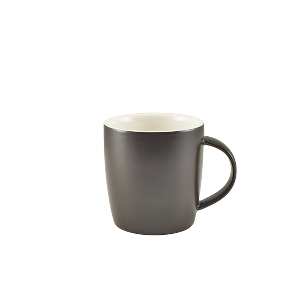 [BC-N322139MBK] GenWare Porcelain Matt Black Cosy Mug 35cl/ 12.3oz (Pack of 6)