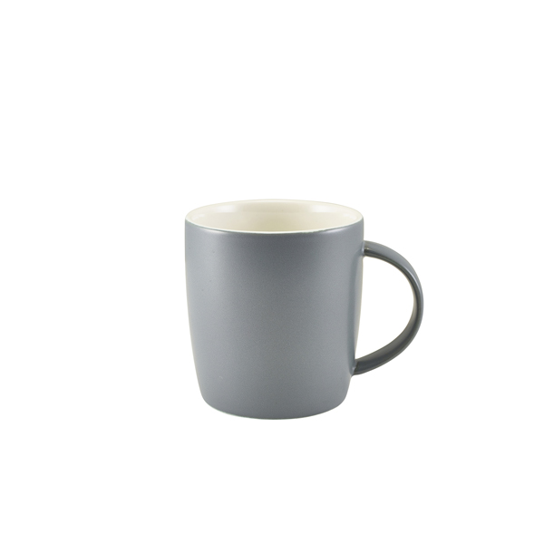 GenWare Porcelain Matt Grey Cosy Mug 35cl/ 12.3oz (Pack of 6)