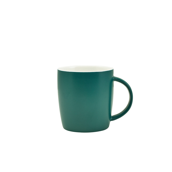 GenWare Porcelain Matt Teal Cosy Mug 35cl/ 12.3oz (Pack of 6)