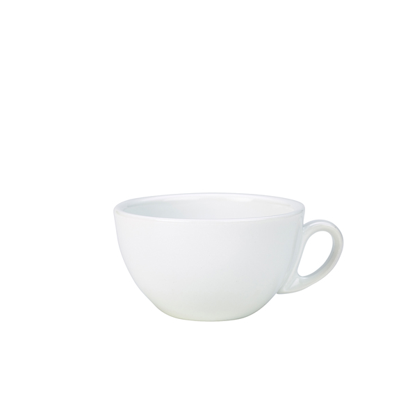 Genware Porcelain Italian Style Bowl Shaped Cup 28cl/ 10oz (Pack of 6)