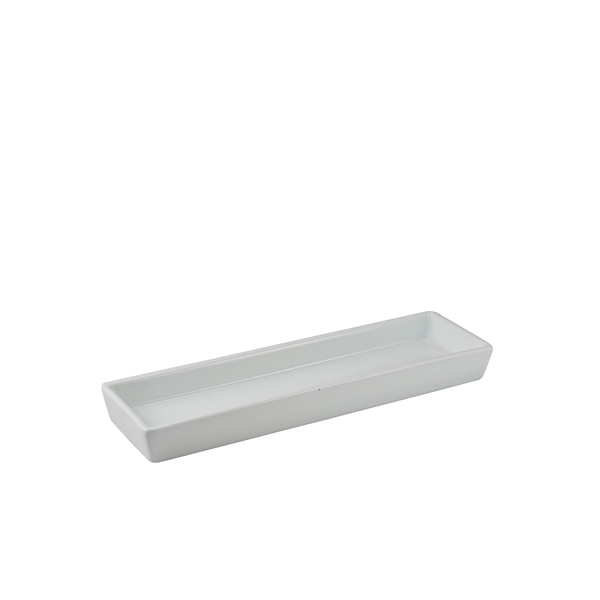 [BC-N353028] Genware Porcelain Rectangular Dish Holder 28 x 8cm/ 11 x 3.25" (Pack of 6)