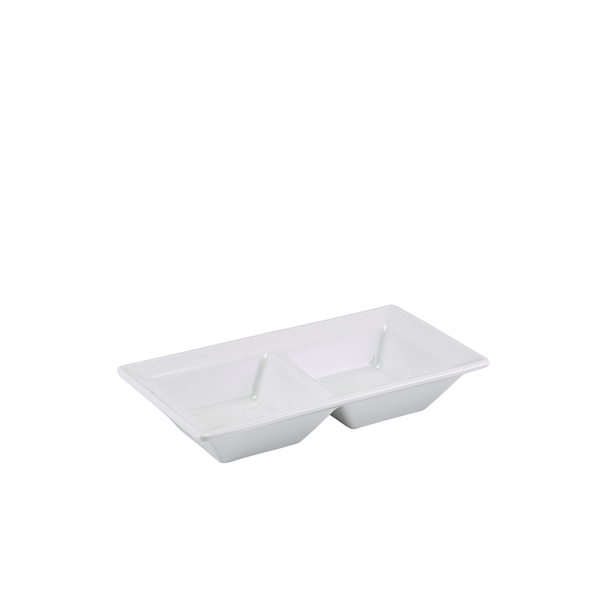 GenWare Porcelain Double Dish 15 x 8cm/ 6 x 3" (Pack of 6)