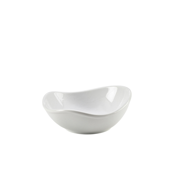 Genware Porcelain Organic Triangular Bowl 15cm/ 6" (Pack of 6)