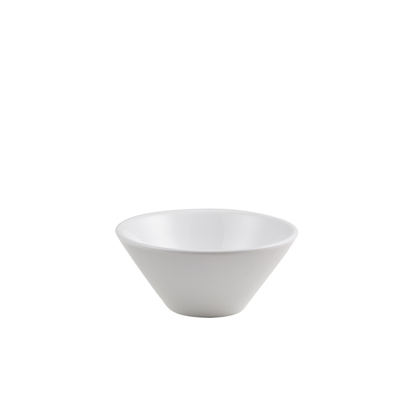 [BC-N369114] Genware Porcelain Low Conical Bowl 13.5cm/ 5.25" (Pack of 6)