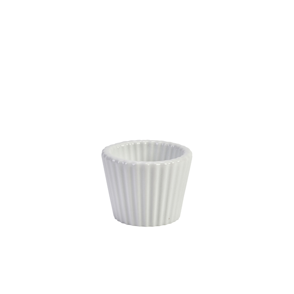 [BC-N369206] Genware Porcelain Fluted Ramekin 5.8cm/ 2.25" (Pack of 12)