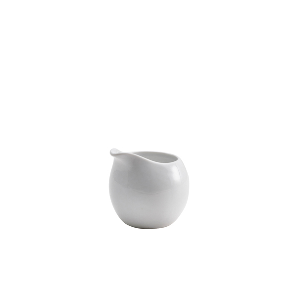 Genware Porcelain Milk Jug 8.5cl/ 3oz (Pack of 12)