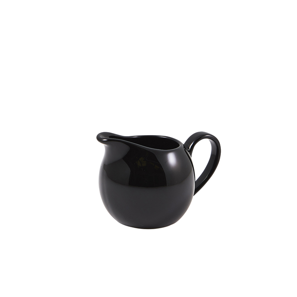[BC-N373114BK] Genware Porcelain Black Jug 14cl/ 5oz (Pack of 6)